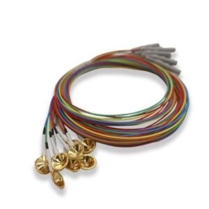 Electrodo Copa de Oro Estándar reutilizable para EEG y polisomnografía con cable de 150 cm.