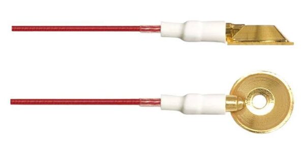 Electrodo Copa de Oro LTM reutilizable para EEG y polisomnografía con cable de 150 cm.